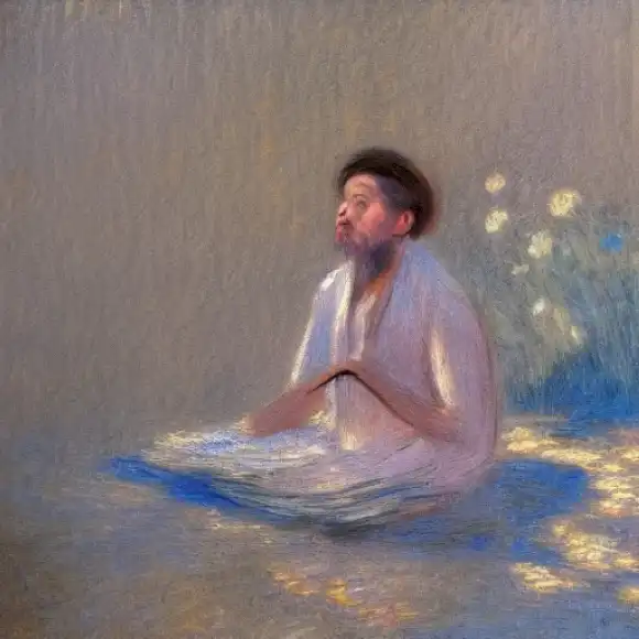 La imagen debe representar a un individuo enfocado en un ambiente tranquilo, simbolizando su dedicación al Modo Monk para un trabajo eficiente y rendimiento académico.